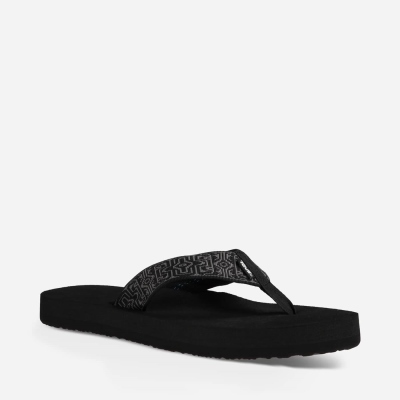 Teva Original Mush Men's Black Flip Flops CA88198 Canada Clearance